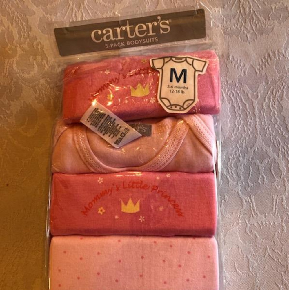BRAND NEW Carter's 5pk baby bodysuits